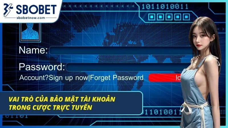 Minh họa bảo mật tài khoản khi tham gia cược trực tuyến