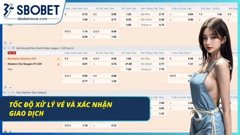 Hệ thống xử lý vé cược và giao dịch nhanh chóng