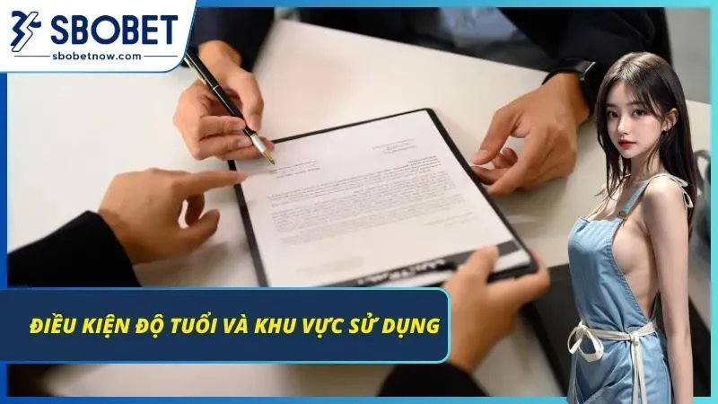 Minh họa điều kiện độ tuổi và khu vực được phép sử dụng