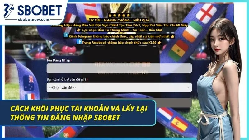 Giao diện yêu cầu xác minh thông tin tài khoản.