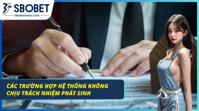 Trường hợp miễn trừ trách nhiệm từ nhà cái