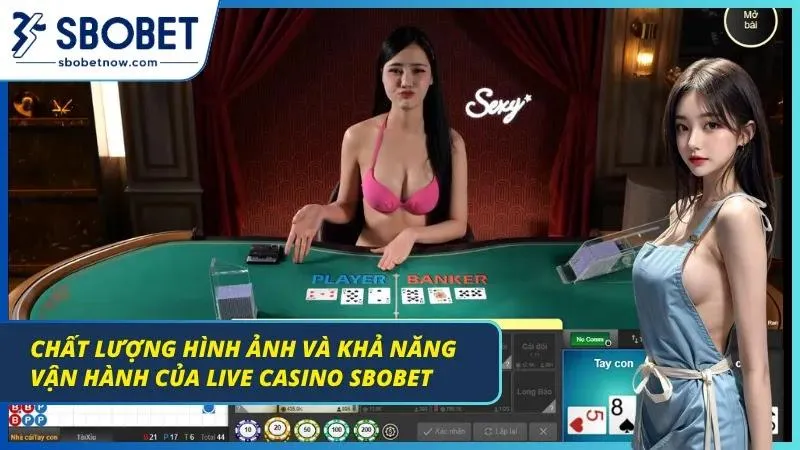 Hình ảnh cực mượt của trò chơi live casino