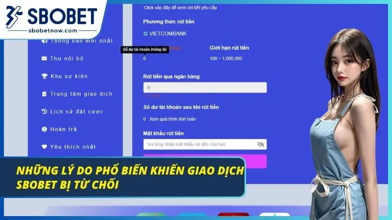 Các nguyên nhân phổ biến khiến rút tiền SBOBET xử lý chậm