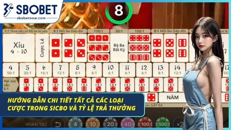Hướng dẫn chi tiết cho anh em về tất cả các loại cược và tỷ lệ trả thưởng của bộ môn này